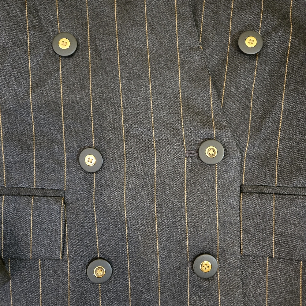 Vtg Sasson Womens Skirt Suit, Size 12 Pinstripes - Picture 4 of 7